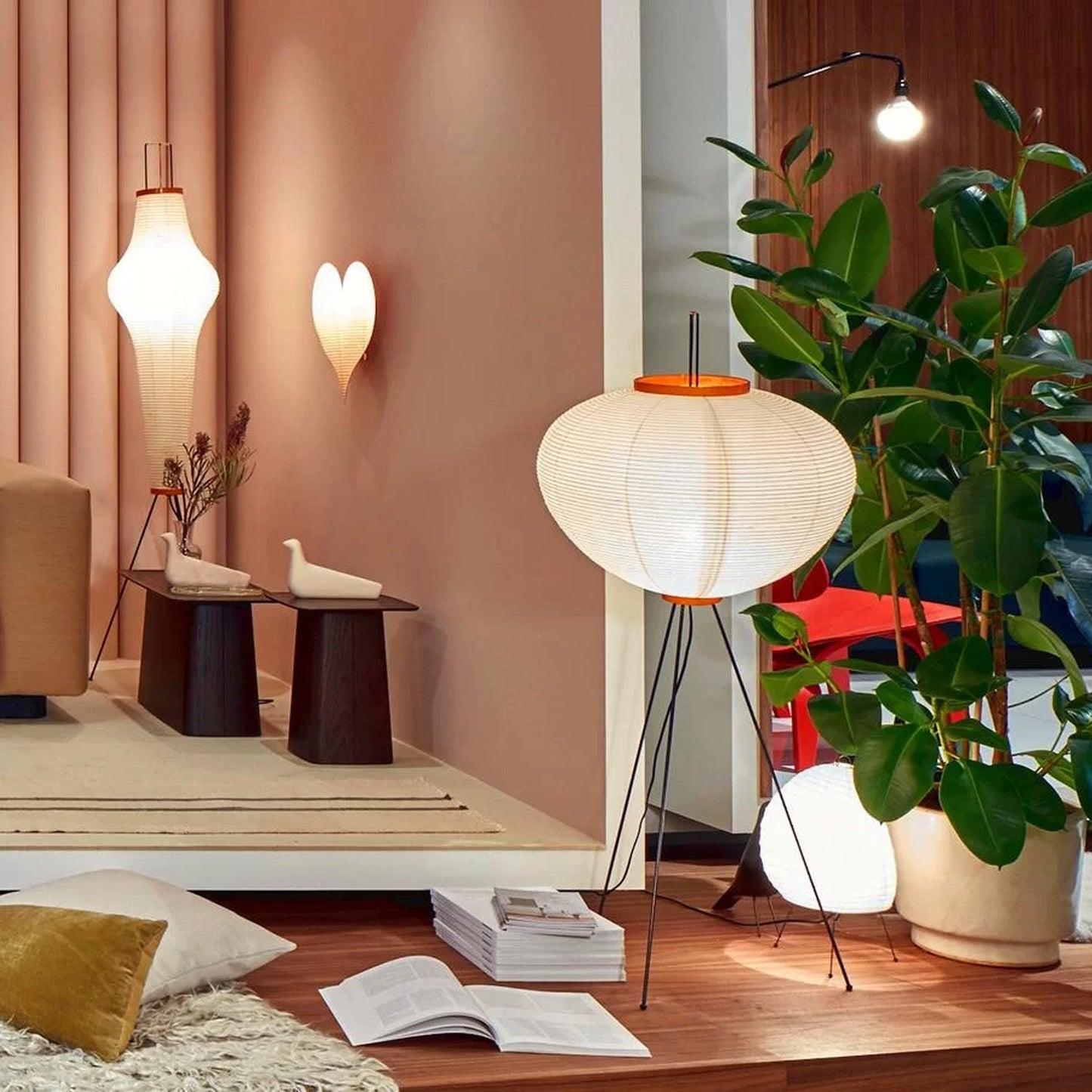 Jaxen | Classic Paper Floor Lamp Lighting for Bedroom or Lounge