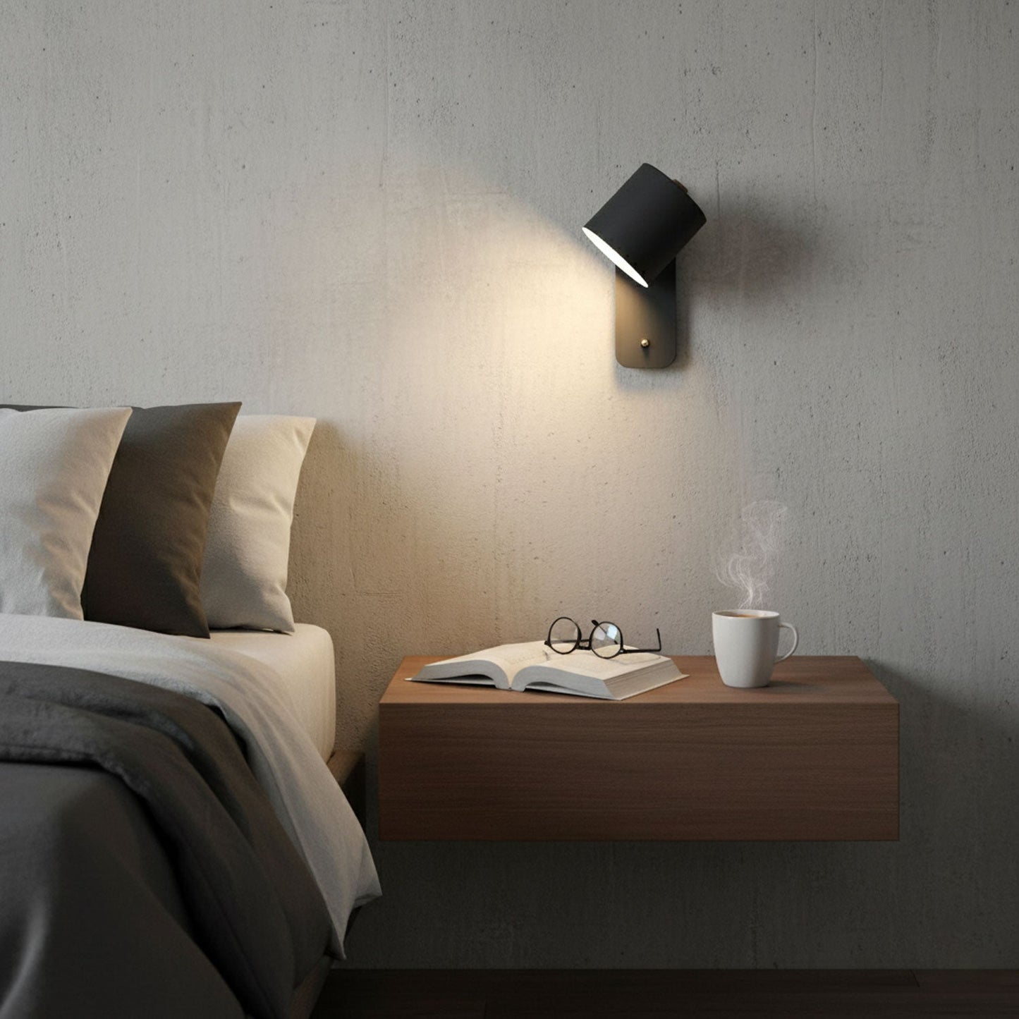 Orin | Rotatable Cylinder Wall Lamp Metal Adjustable for Bedroom Living Room