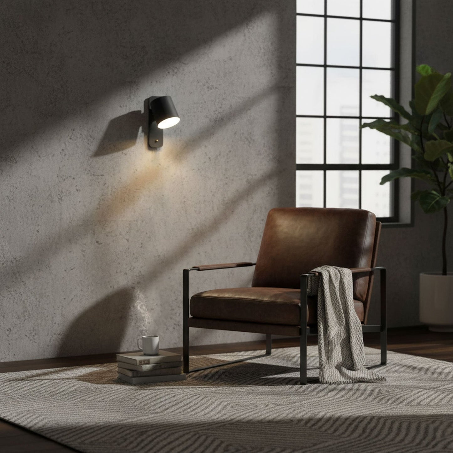 Orin | Rotatable Cylinder Wall Lamp Metal Adjustable for Bedroom Living Room