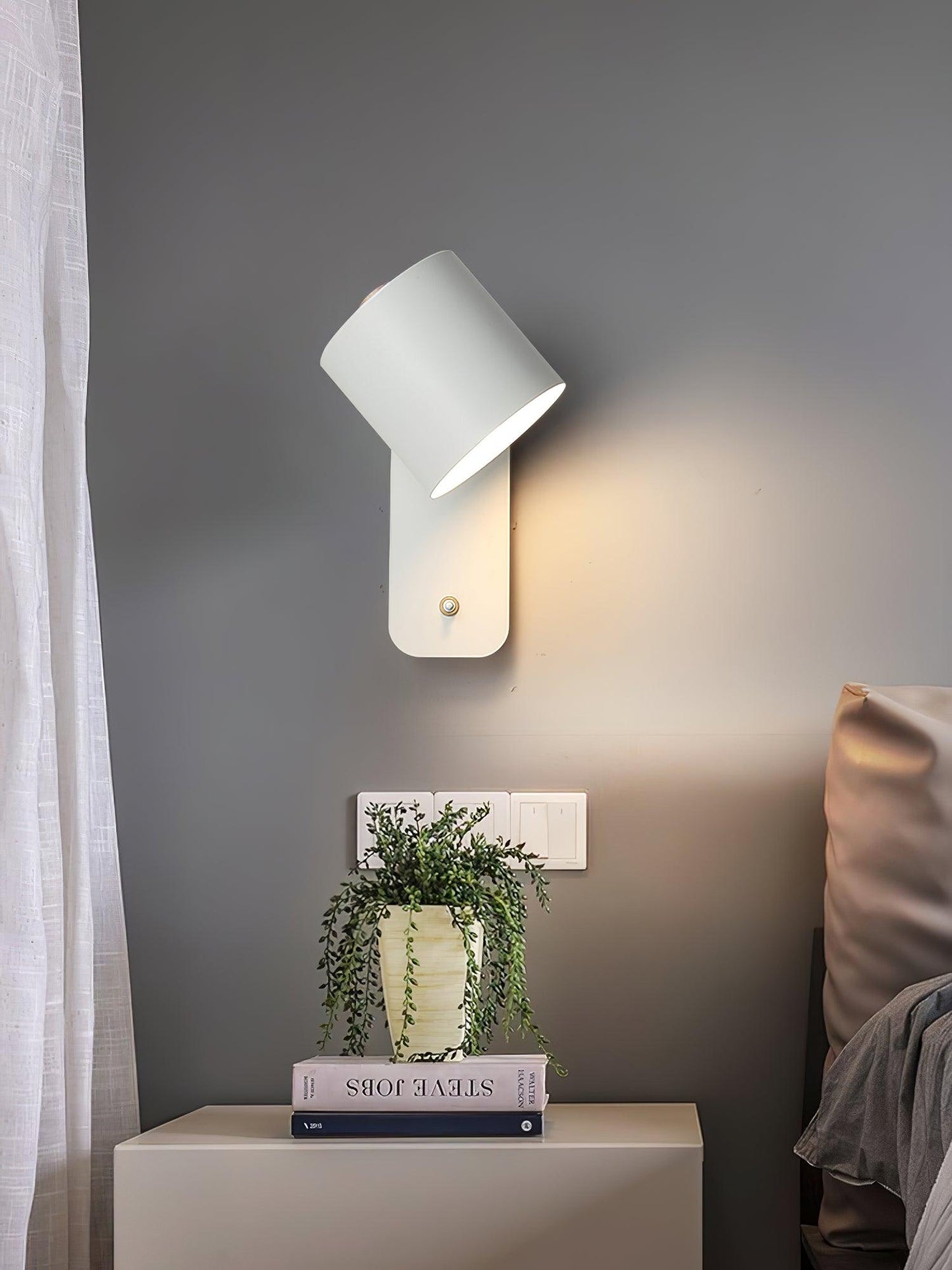 Orin | Rotatable Cylinder Wall Lamp Metal Adjustable for Bedroom Living Room