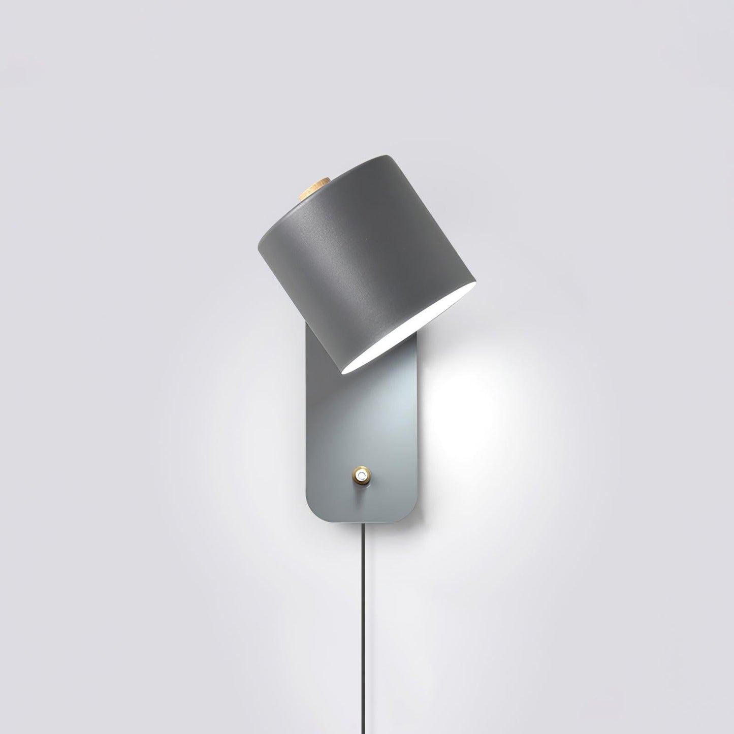 Vince | Directional Wall Lamp Plug-in Cylinder Bedside Reading