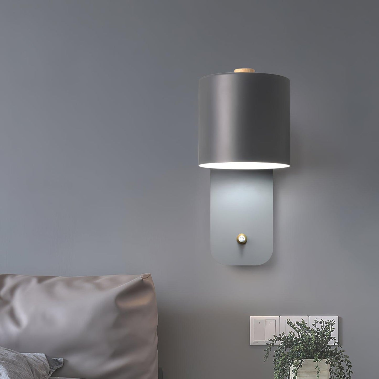 Orin | Rotatable Cylinder Wall Lamp Metal Adjustable for Bedroom Living Room