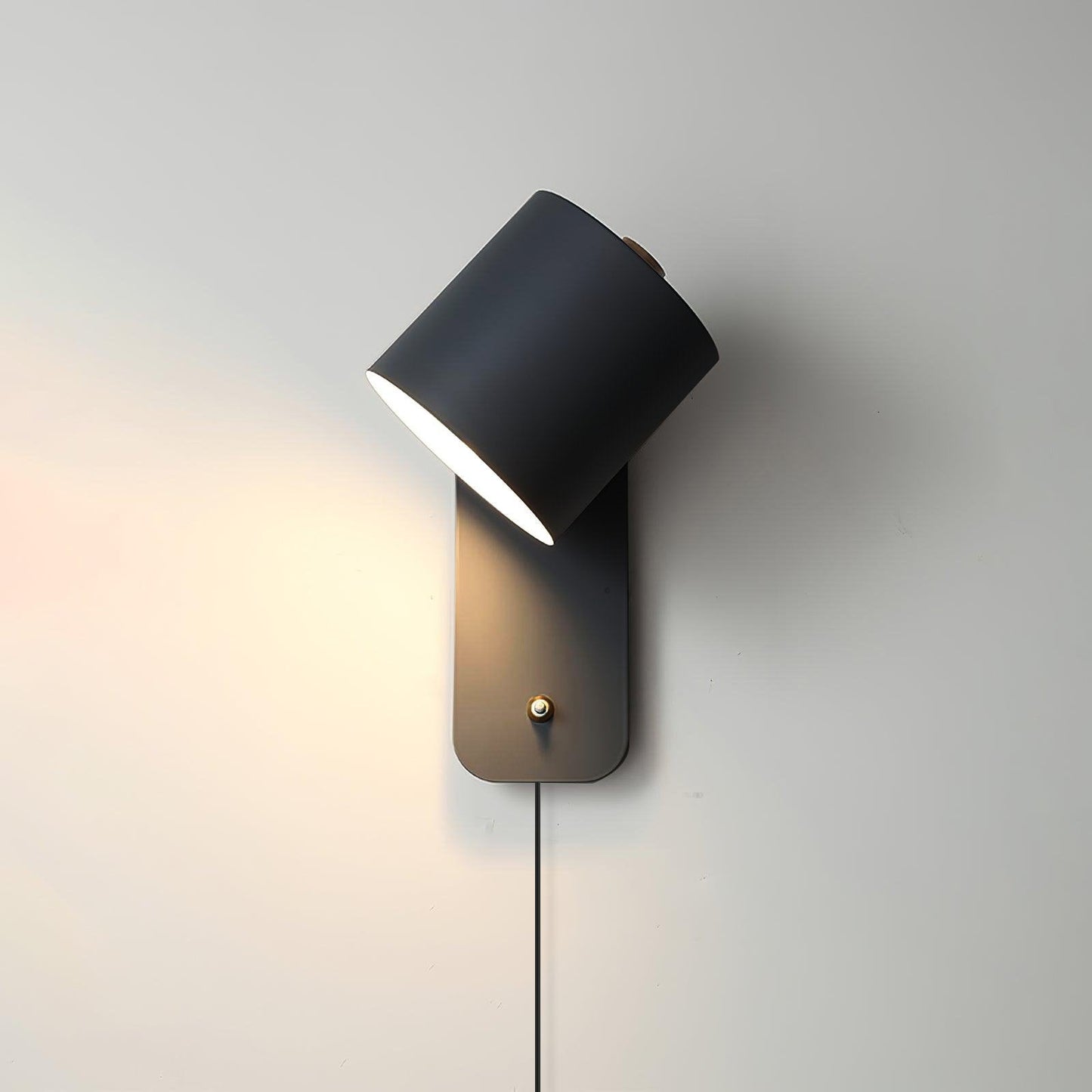 Vince | Directional Wall Lamp Plug-in Cylinder Bedside Reading