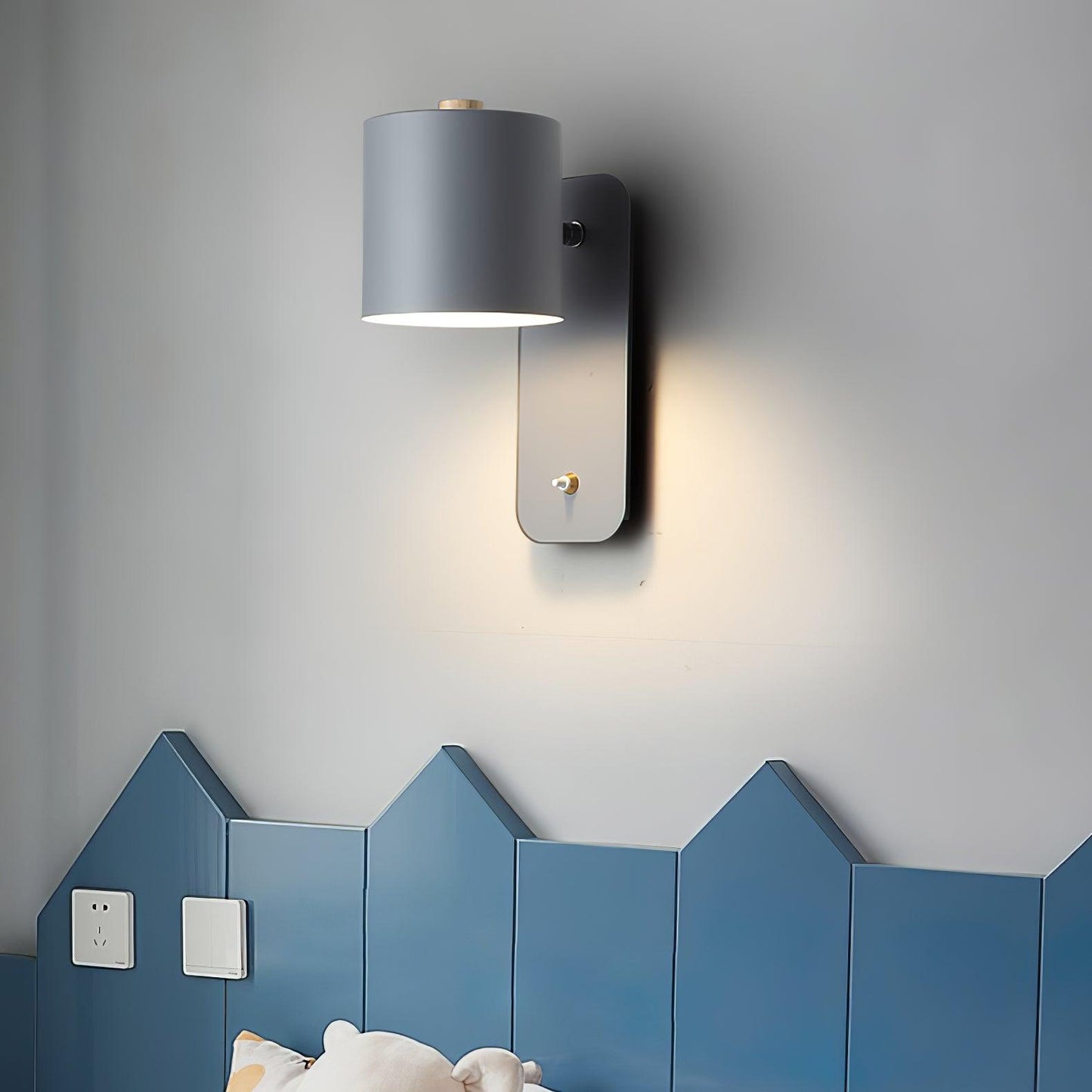 Orin | Rotatable Cylinder Wall Lamp Metal Adjustable for Bedroom Living Room