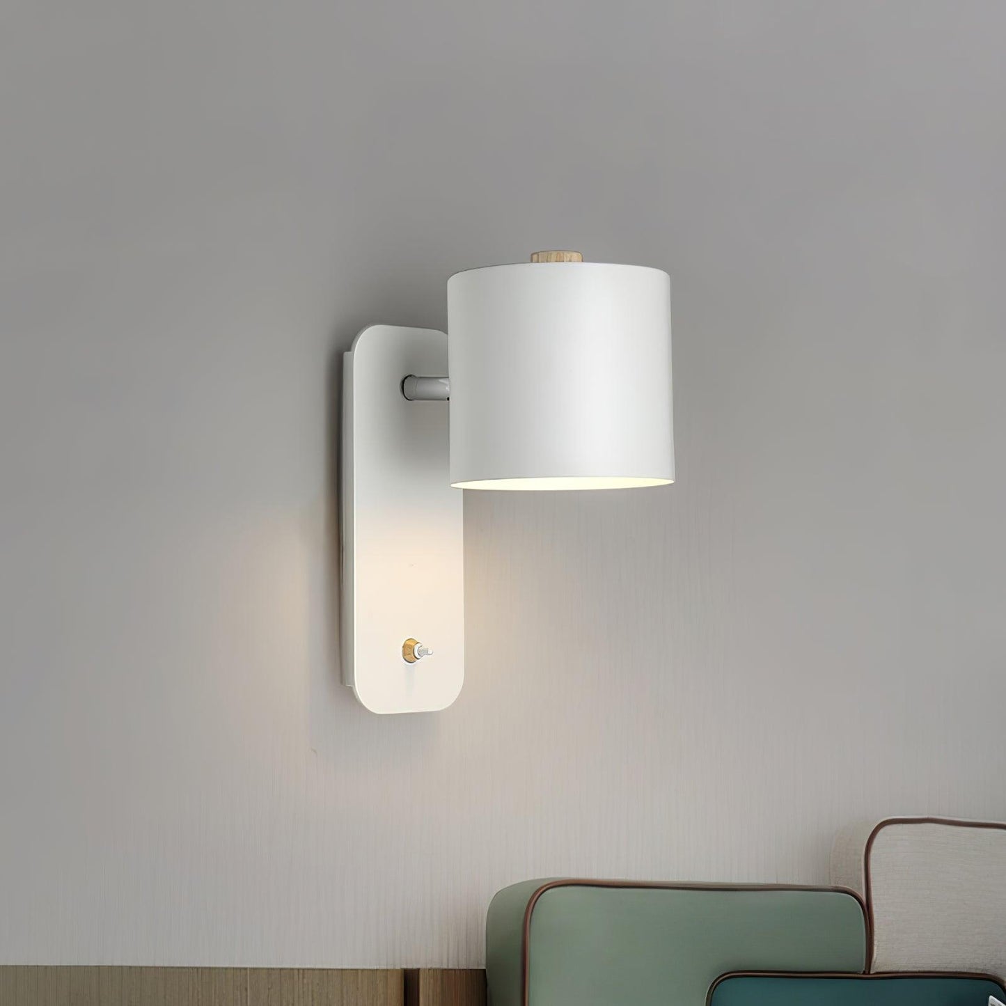 Orin | Rotatable Cylinder Wall Lamp Metal Adjustable for Bedroom Living Room