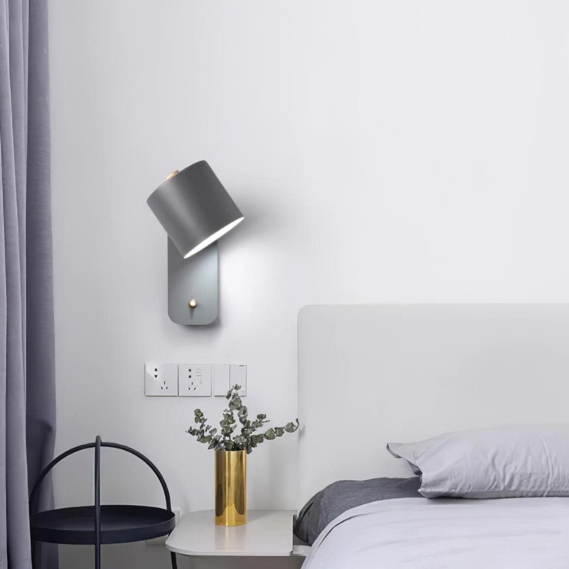 Orin | Rotatable Cylinder Wall Lamp Metal Adjustable for Bedroom Living Room