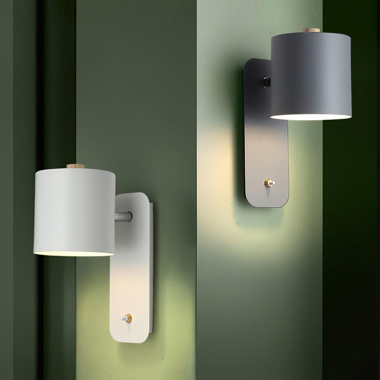 Orin | Rotatable Cylinder Wall Lamp Metal Adjustable for Bedroom Living Room