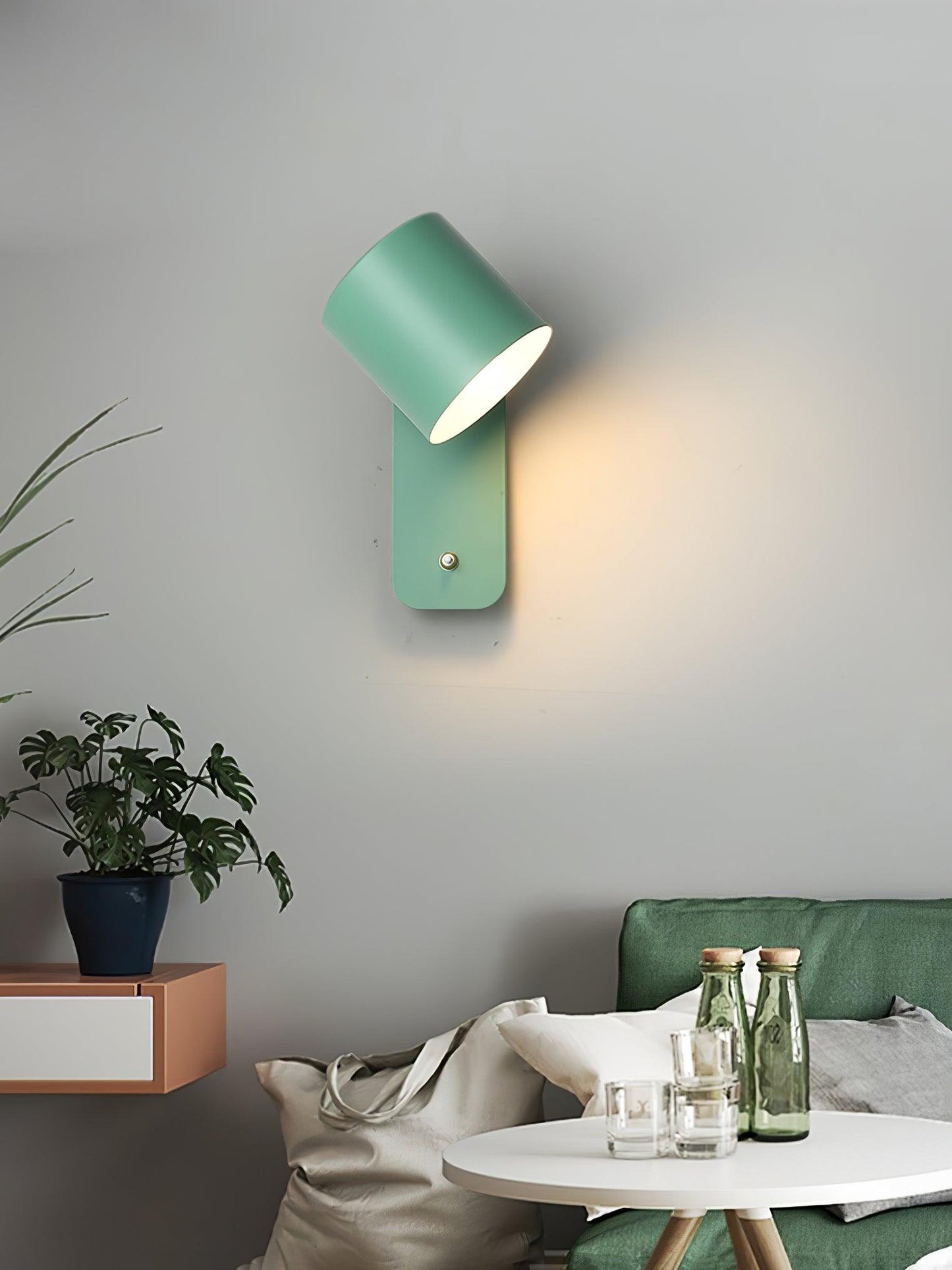 Orin | Rotatable Cylinder Wall Lamp Metal Adjustable for Bedroom Living Room