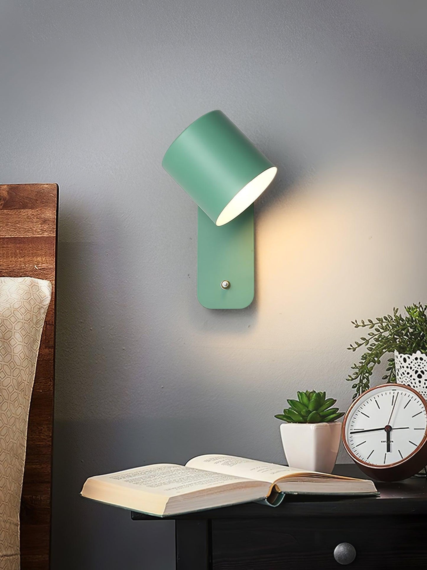 Orin | Rotatable Cylinder Wall Lamp Metal Adjustable for Bedroom Living Room