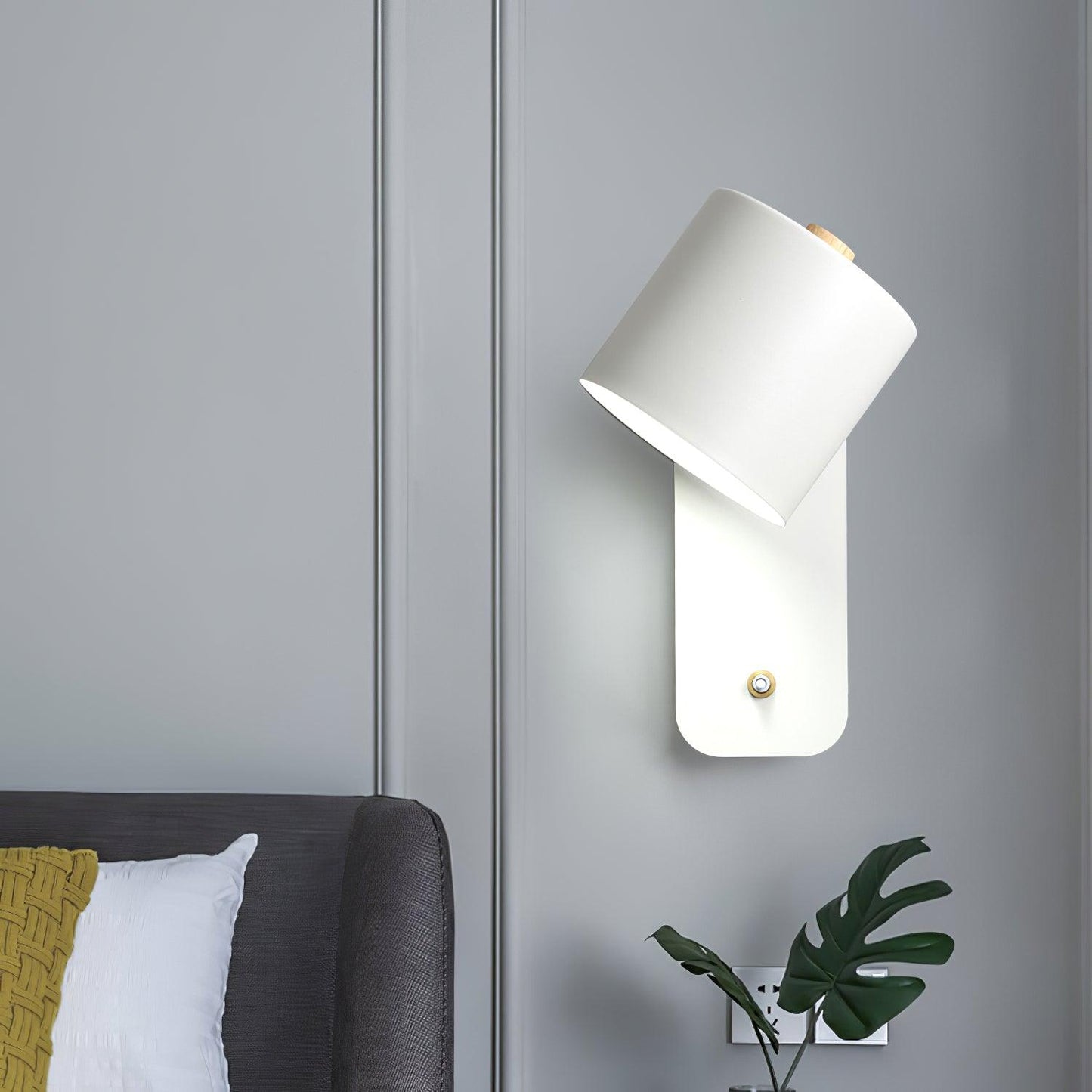 Orin | Rotatable Cylinder Wall Lamp Metal Adjustable for Bedroom Living Room