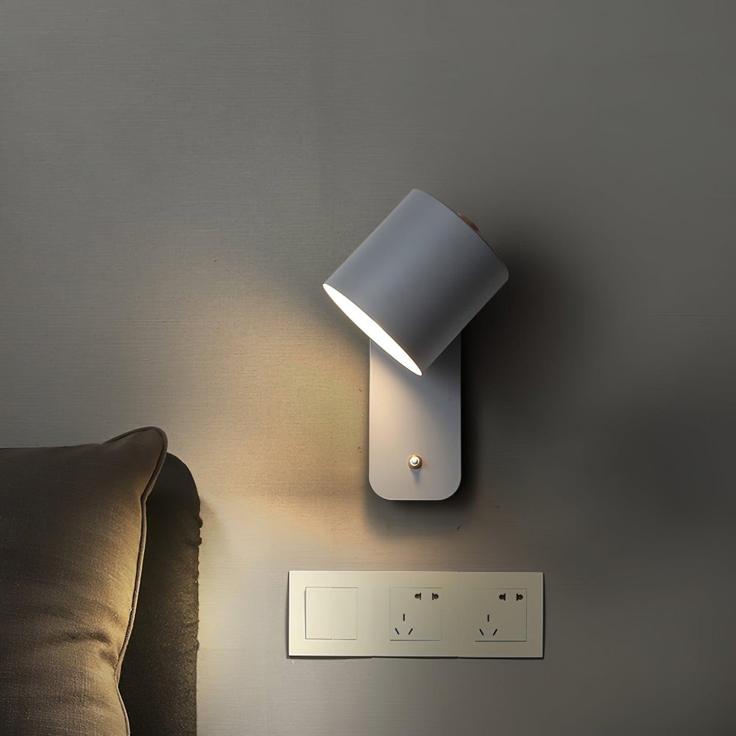 Orin | Rotatable Cylinder Wall Lamp Metal Adjustable for Bedroom Living Room