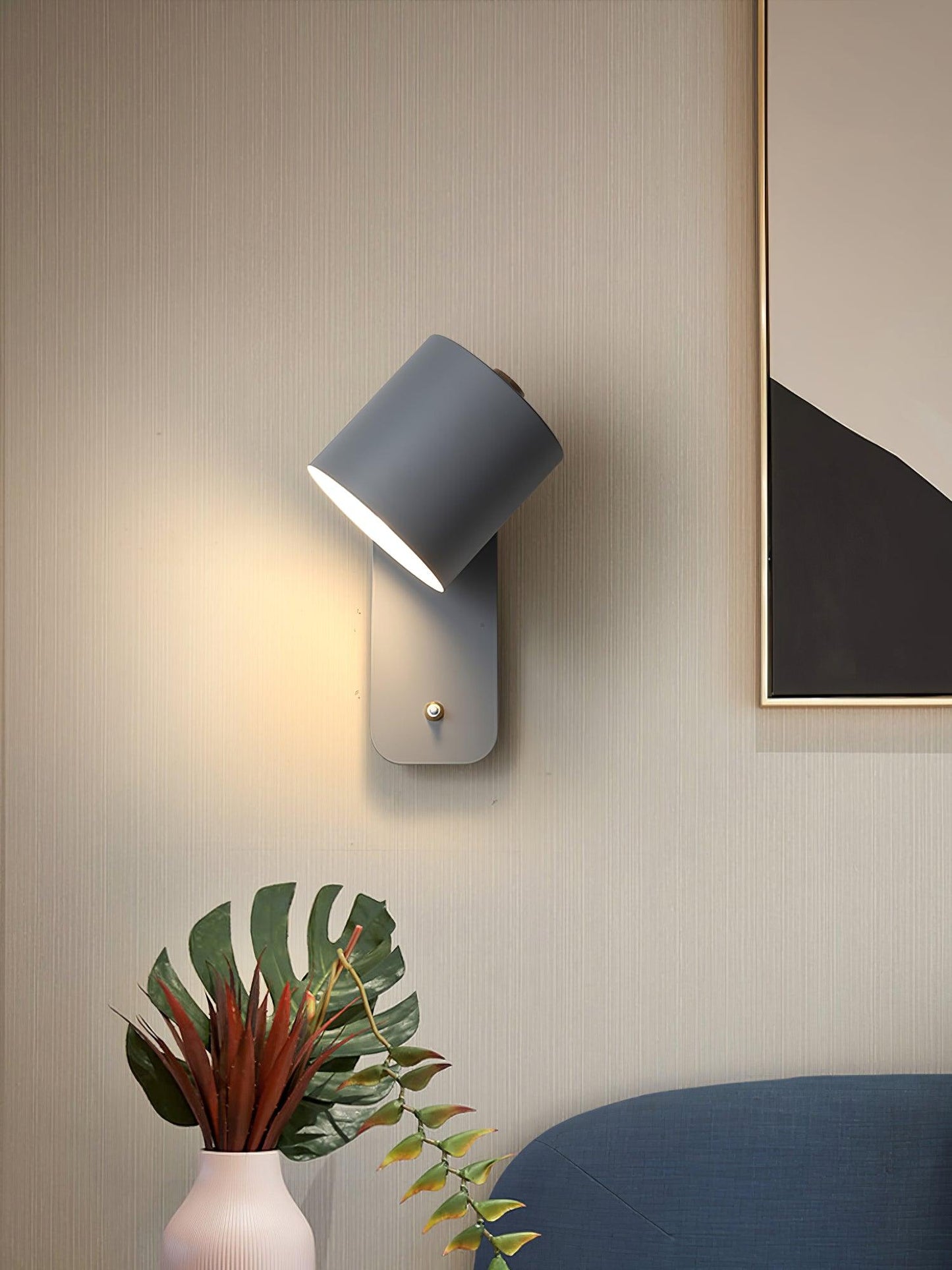 Orin | Rotatable Cylinder Wall Lamp Metal Adjustable for Bedroom Living Room