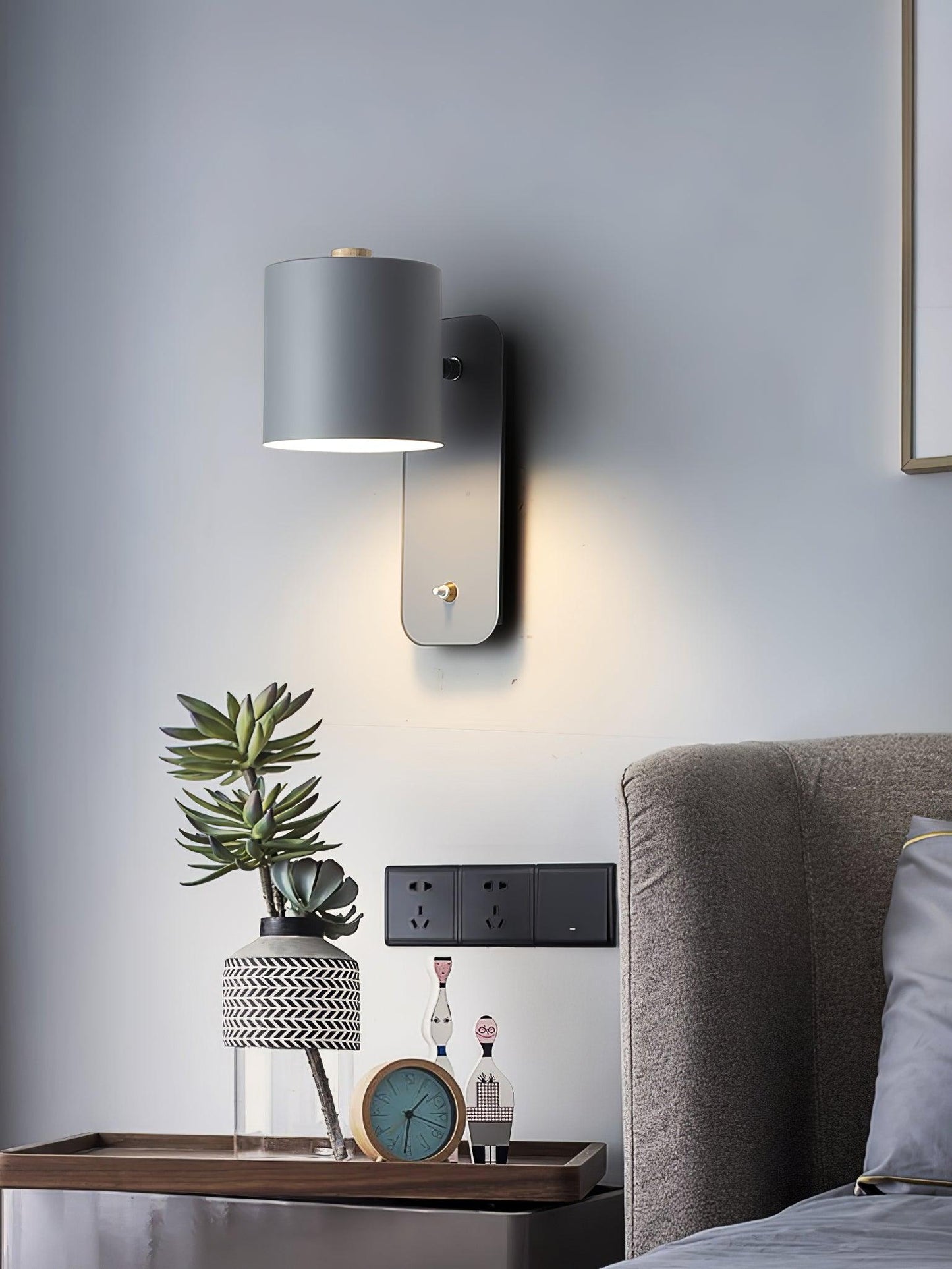Orin | Rotatable Cylinder Wall Lamp Metal Adjustable for Bedroom Living Room