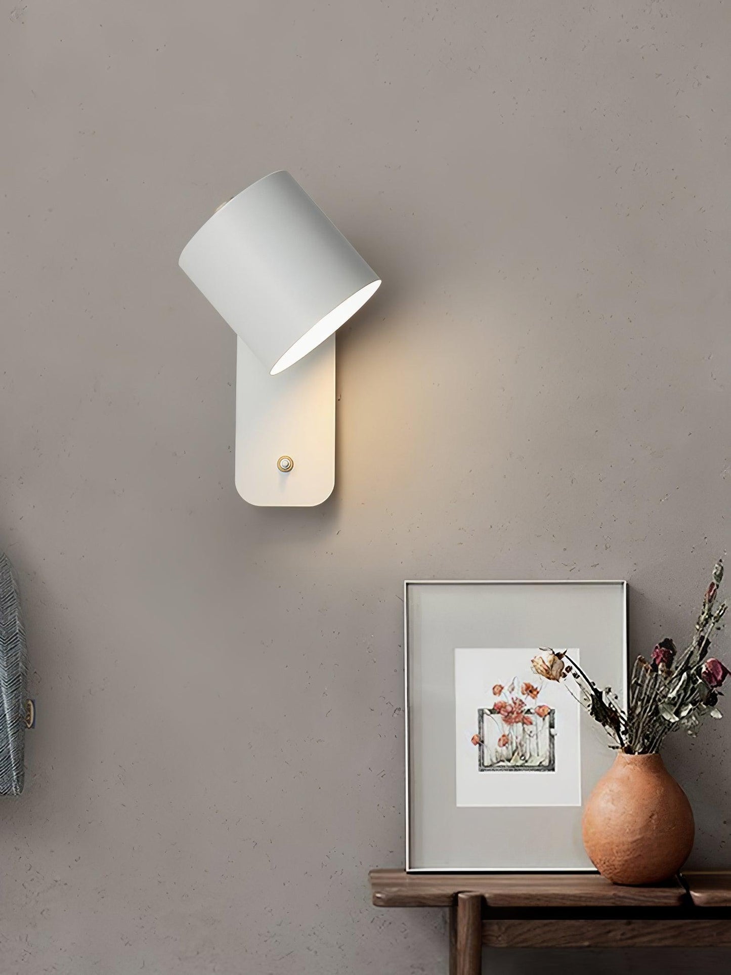 Orin | Rotatable Cylinder Wall Lamp Metal Adjustable for Bedroom Living Room