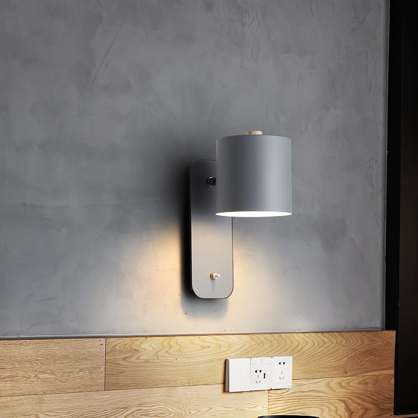 Orin | Rotatable Cylinder Wall Lamp Metal Adjustable for Bedroom Living Room