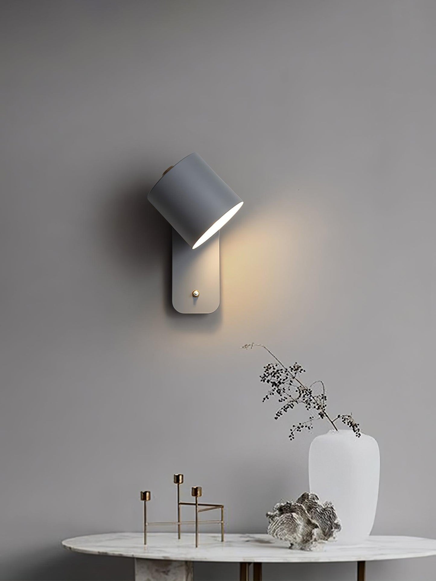 Orin | Rotatable Cylinder Wall Lamp Metal Adjustable for Bedroom Living Room