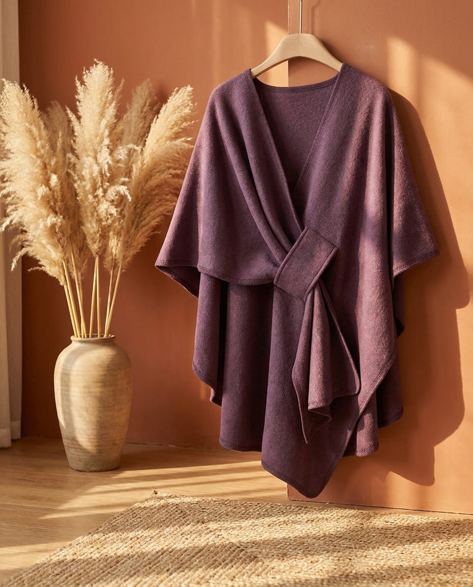 Fleece Wrap Shawl for Layering - Office to Evening