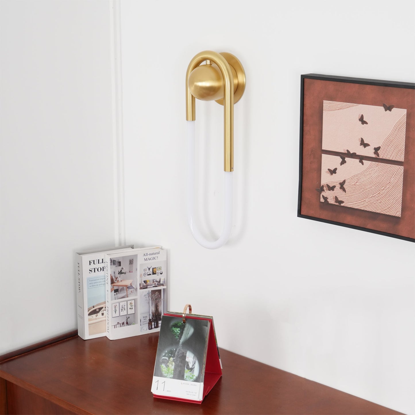 Luno | Brass Loop Design for LED Indoor Lighting Wall Lamp