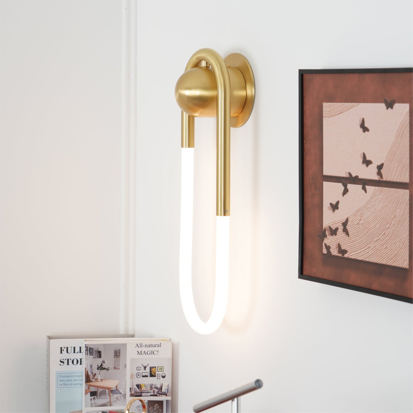 Luno | Brass Loop Design for LED Indoor Lighting Wall Lamp