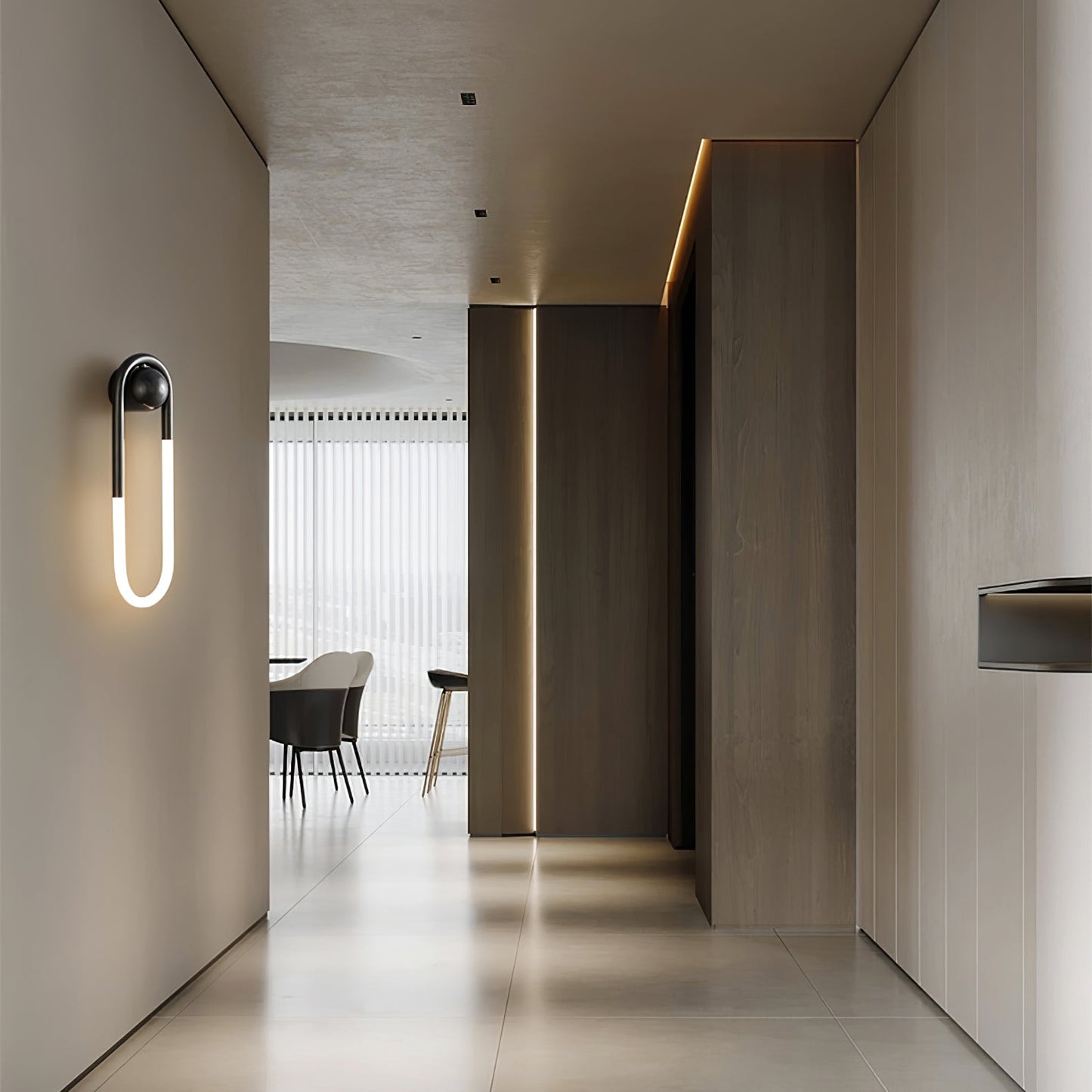 Luno | Brass Loop Design for LED Indoor Lighting Wall Lamp