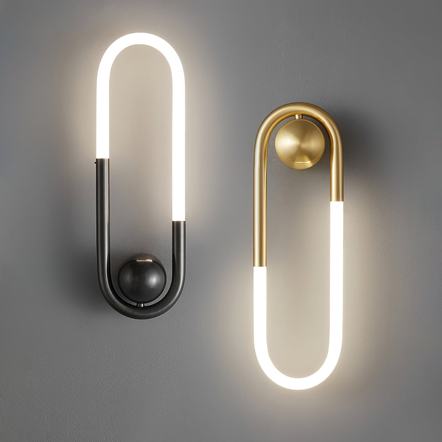 Luno | Brass Loop Design for LED Indoor Lighting Wall Lamp