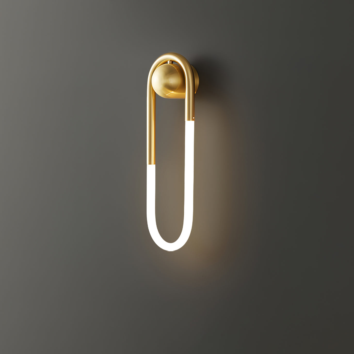 Luno | Brass Loop Design for LED Indoor Lighting Wall Lamp