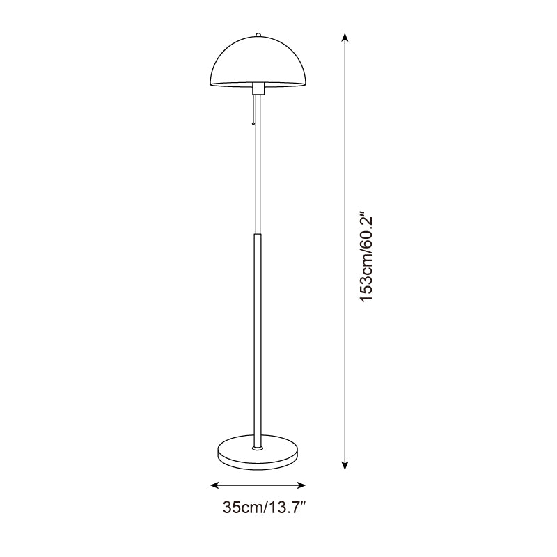 Aura | Luxury Amber Glass Floor Lamp, Switch Control