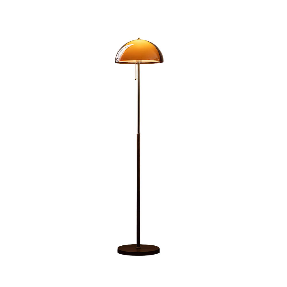 Aura | Luxury Amber Glass Floor Lamp, Switch Control