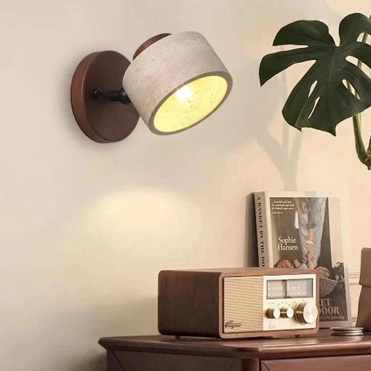 Vida | Travertine Stone Bed Side Wall Light