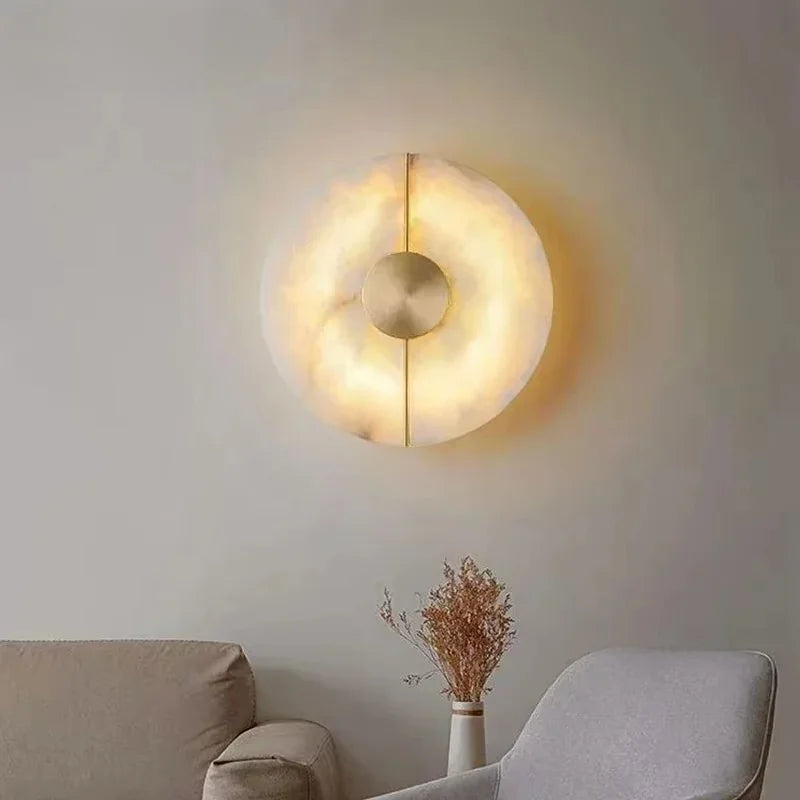Vincent | Wall Light Marble and Metal Modern Accent Lighting