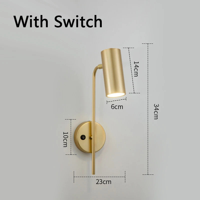 Colette | Rotatable Wall Sconce Reading Lamp for Bedside and Living Room