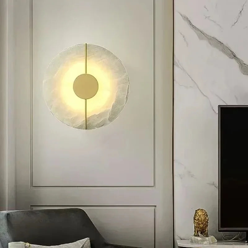 Vincent | Wall Light Marble and Metal Modern Accent Lighting