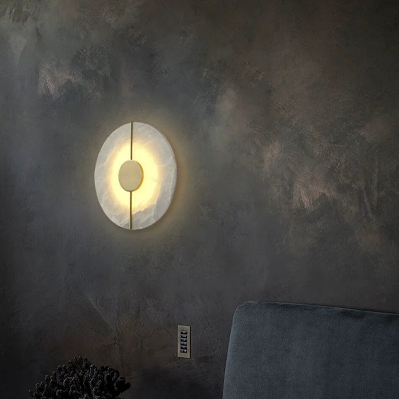 Vincent | Wall Light Marble and Metal Modern Accent Lighting