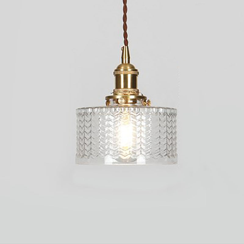 Caelina | Japanese Vintage Copper Glass Jar Pendant Light