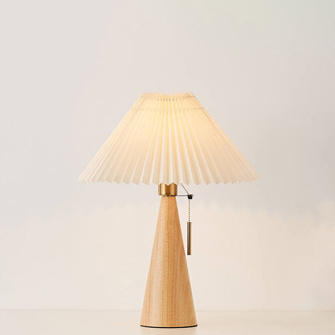 Xavi | Pleated LED Japandi Table Lamp