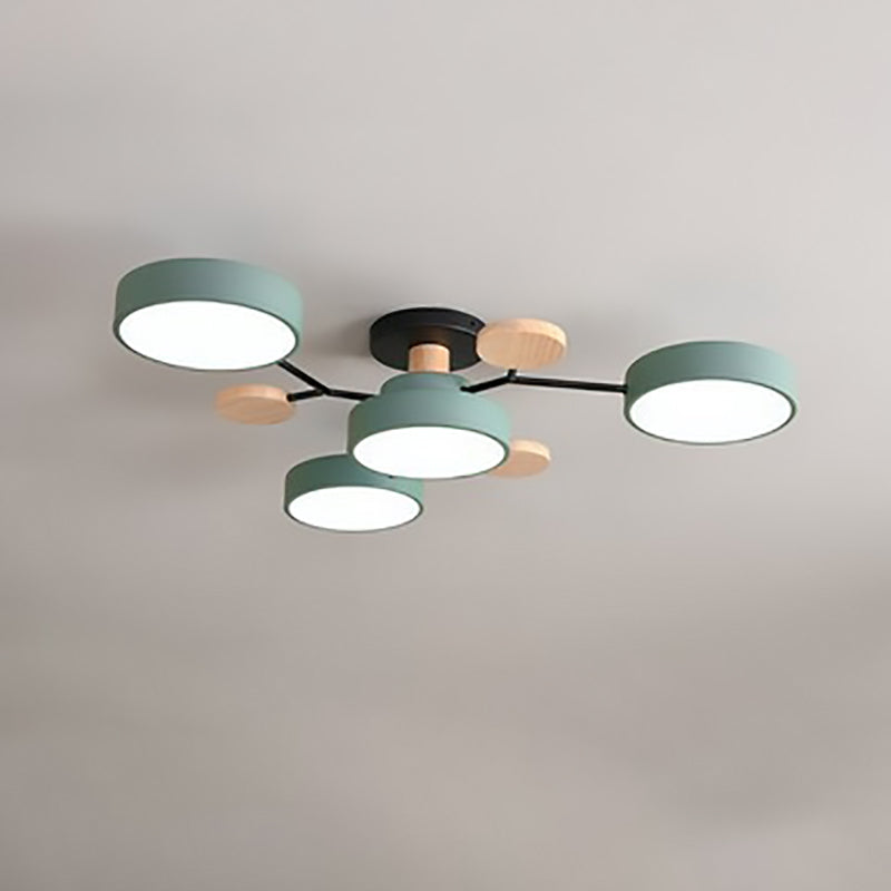 Willem | Semi-Flush Mount Multi-Arm LED Ceiling Light