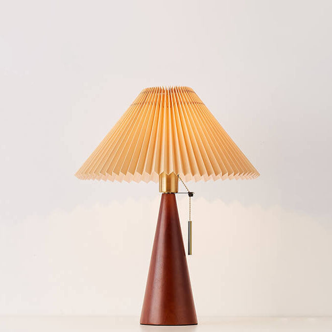 Xavi | Pleated LED Japandi Table Lamp
