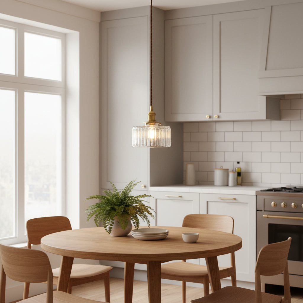 Caelina | Japanese Vintage Copper Glass Jar Pendant Light