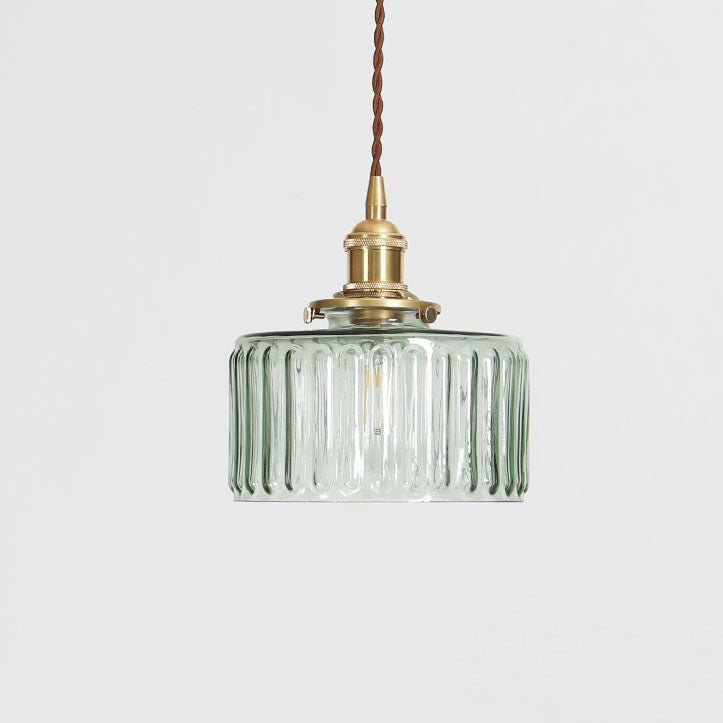 Caelina | Japanese Vintage Copper Glass Jar Pendant Light