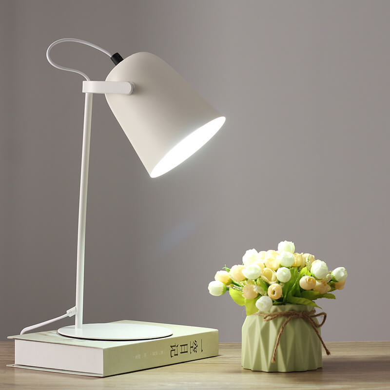Brielle | Nordic Iron Plug-In Table Lamp for Bedroom Nightstand