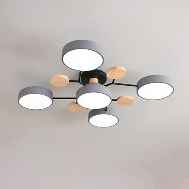 Willem | Semi-Flush Mount Multi-Arm LED Ceiling Light