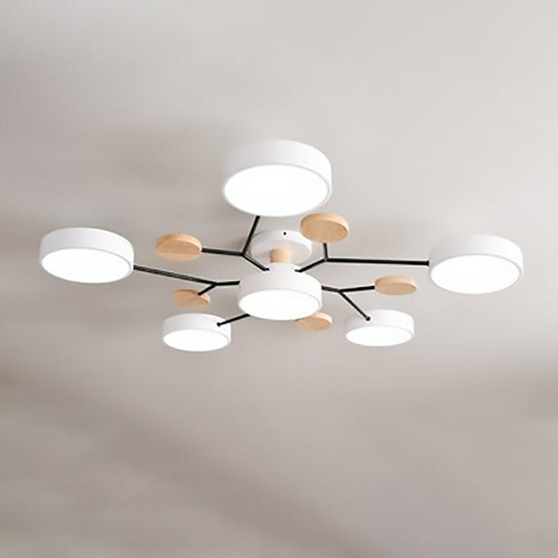 Willem | Semi-Flush Mount Multi-Arm LED Ceiling Light