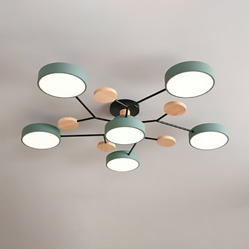 Willem | Semi-Flush Mount Multi-Arm LED Ceiling Light