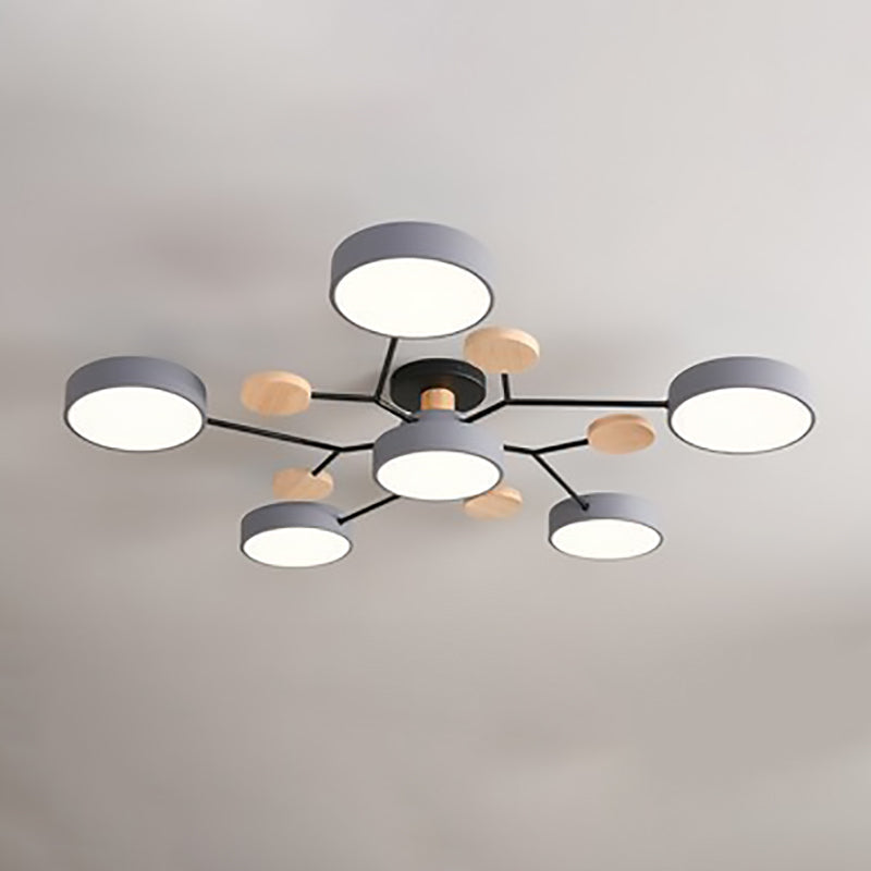 Willem | Semi-Flush Mount Multi-Arm LED Ceiling Light