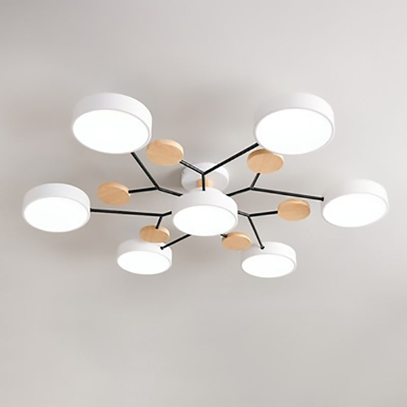 Willem | Semi-Flush Mount Multi-Arm LED Ceiling Light