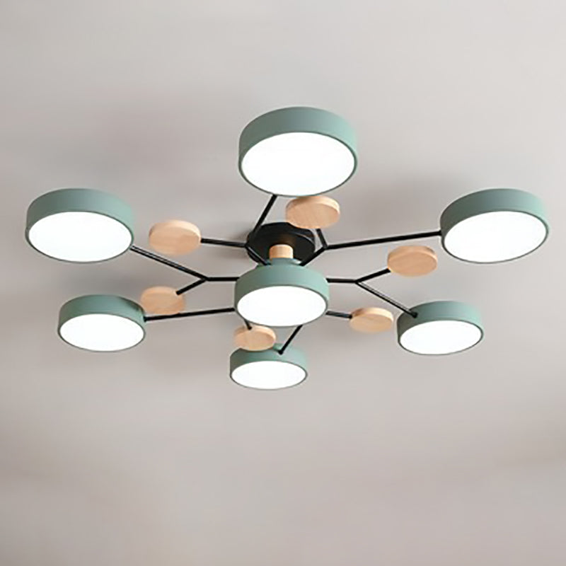 Willem | Semi-Flush Mount Multi-Arm LED Ceiling Light