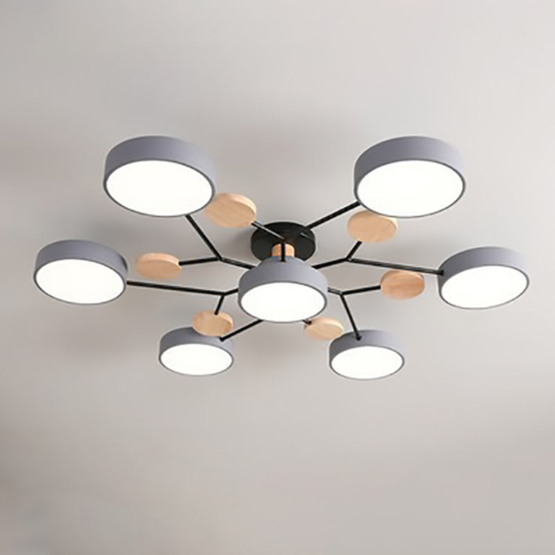 Willem | Semi-Flush Mount Multi-Arm LED Ceiling Light
