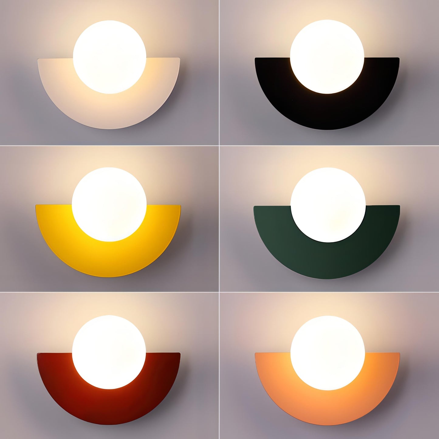 Aurora | Scandinavian Semicircle Wall Light