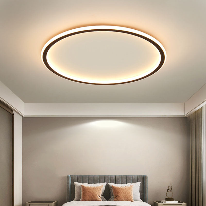 Scandinavian Ceiling Lamp | Round LED Ring, Ultra-Thin