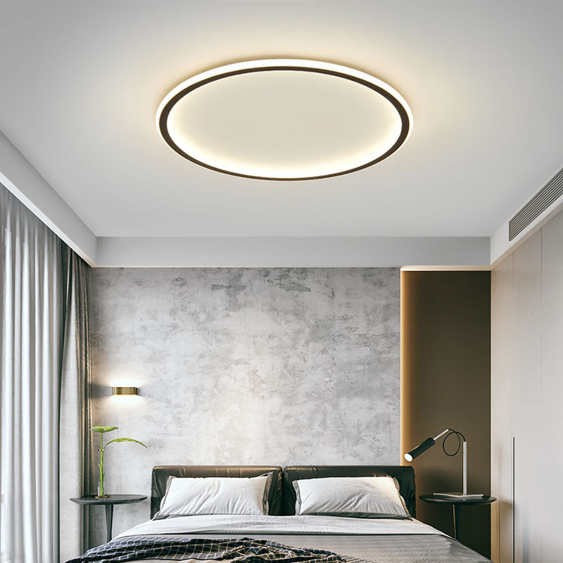 Scandinavian Ceiling Lamp | Round LED Ring, Ultra-Thin